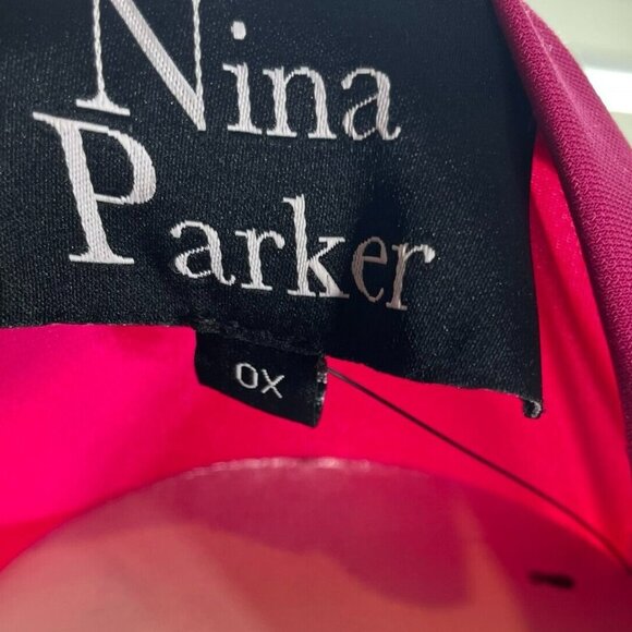 Nina Parker Dress Womens Plus size 0X Pink Short Sleeve Stretch Tulip New - Picture 6 of 8